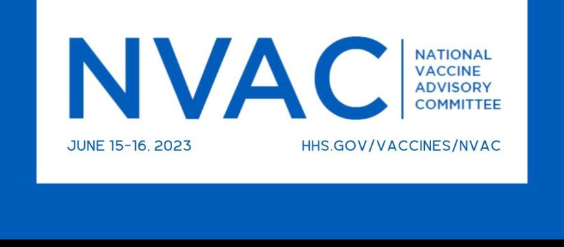 National Vaccine Advisory Committee 2023 Washington DC, USA